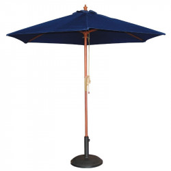 PARASOL ROND 3M BLEU MARINE