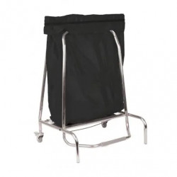 PORTE SAC POUBELLE INOX 80L