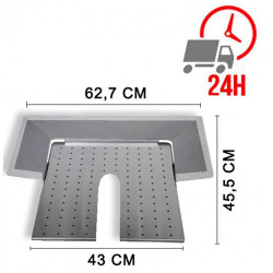 Plateau inox perforé GURDEN...